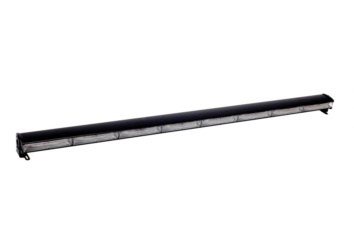Warnleuchtenleiste „Warning“ mit 8 Leuchten à 9 zweifarbigen LEDs (orange/blau), 1070 mm, 12/24 V